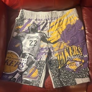 Lebron James lakers shorts nba branded